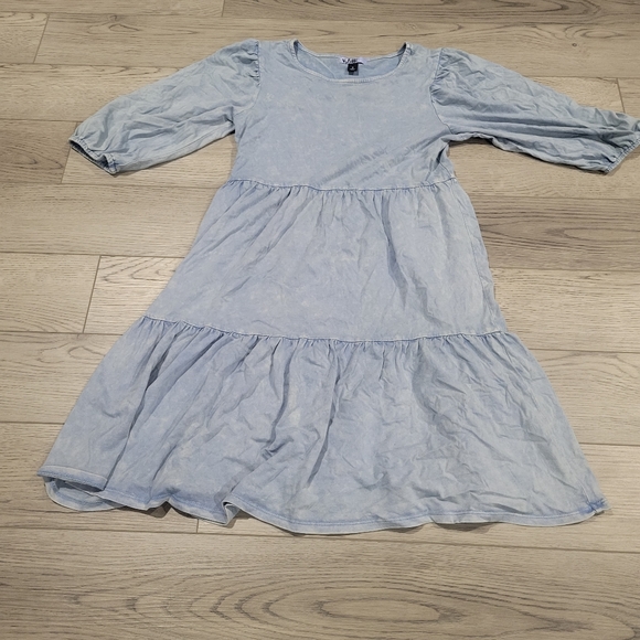 Vylette small blue dress ruffled - Picture 3 of 3